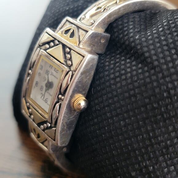 Vintage Watches Geneva Platinum Japan Quartz Art Deco Style Ladies Watch - Picture 6 of 10